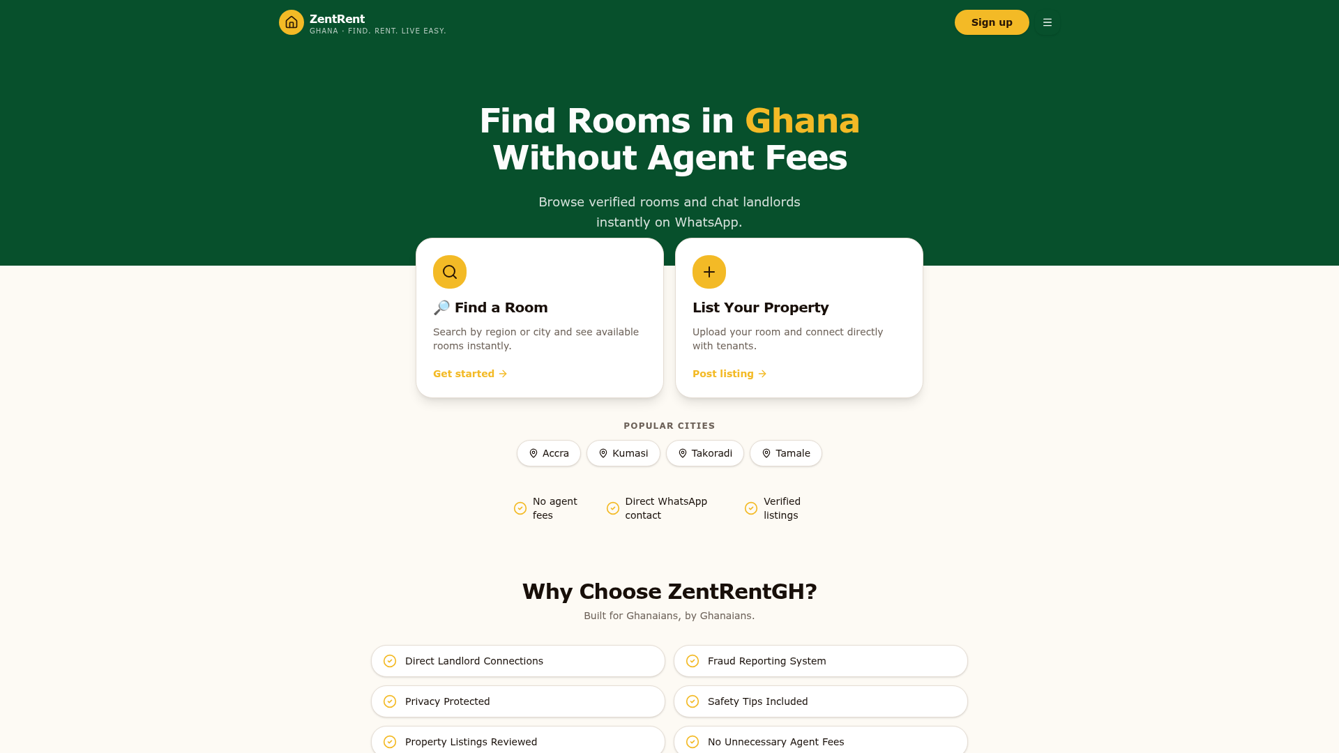 ZentRentGH platform preview